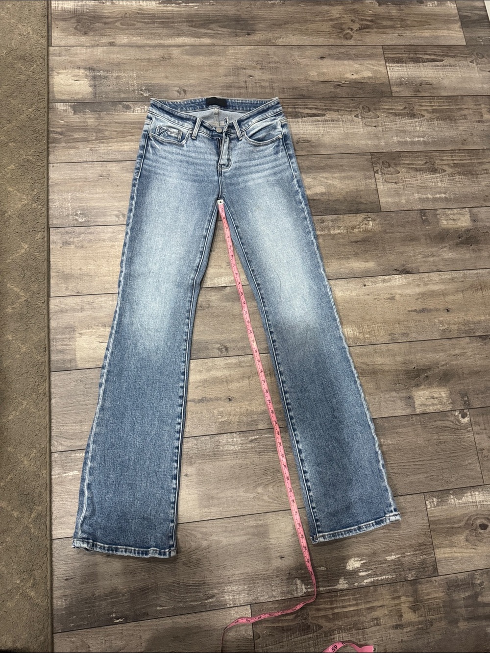 Buckle Light Blue Flare Jeans